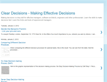 Tablet Screenshot of clear-decisions.com